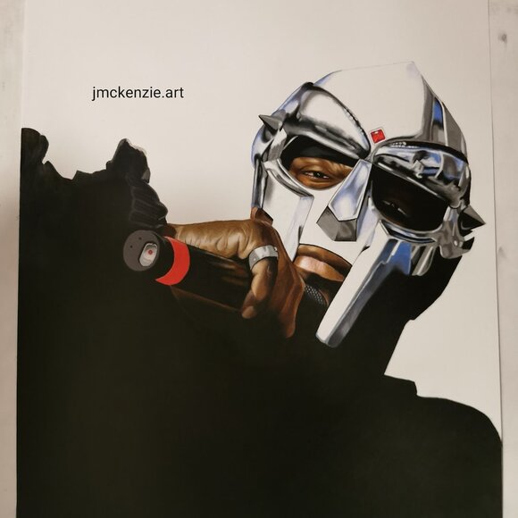 MF DOOM MASK - Real Steel Handcrafted - Picture 4 of 6